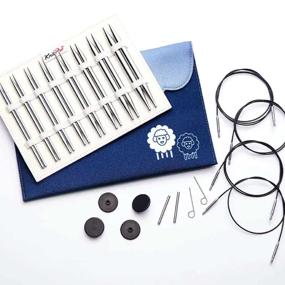 KnitPro Nova Metall Deluxe austauschbare Rundstricknadel Set 3,50 - 8,00 mm