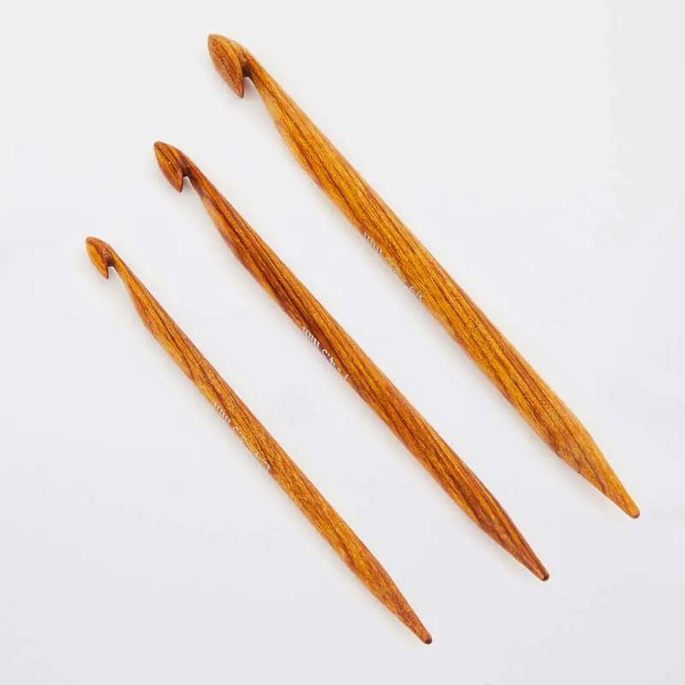 KnitPro Reparaturhaken Set aus Holz in 3 Größen
