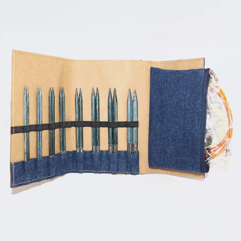 KnitPro Nadelset auswechselbare Nadelspitzen Indigo3,50 - 8,00 mm Farbe Indigo