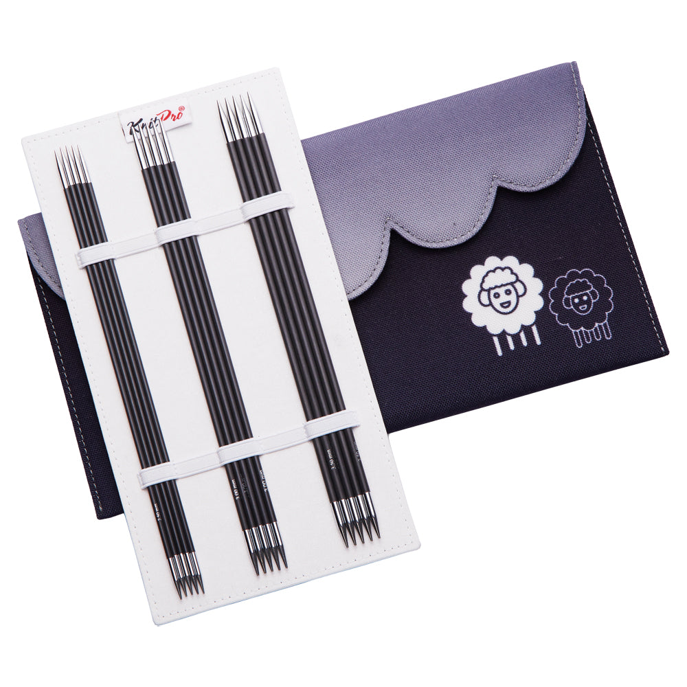 KnitPro Karbonz Nadelspiel Set 15 cm, 2,00 - 4,00 mm