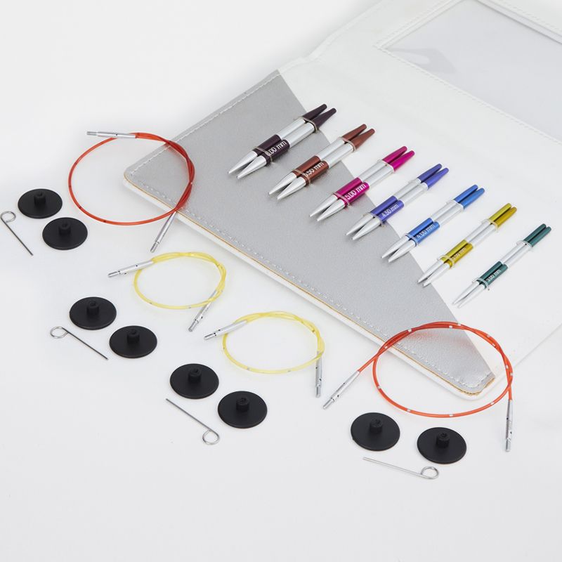KnitPro Nadelset Deluxe auswechselbare Nadelspitzen SmartStix kurz