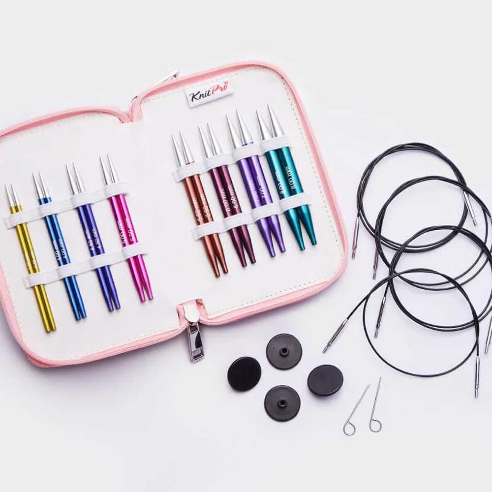 KnitPro ZING Deluxe Special austauschbare Rundstricknadel Set 3,50 - 8,00 m