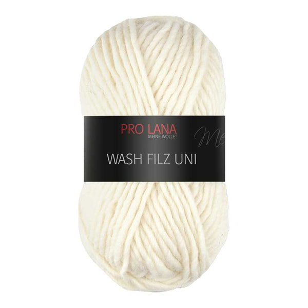 Pro Lana Wash-filz uni in verschiedenen Farben
