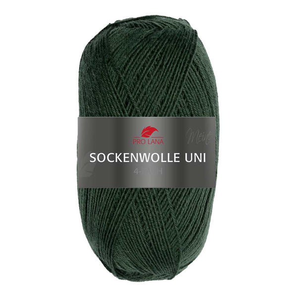 Pro Lana Sockenwolle uni 4 fädig in verschiedenen Farben