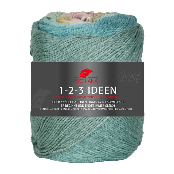 Pro Lana 1-2-3 Ideen Baumwollgarn in verschiedenen Farben
