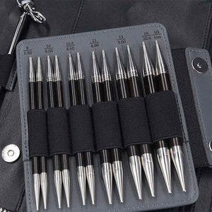 ChiaoGoo Forté 2.0 SS-Tipped austauschbare Rundstricknadel Set 2,75-10 mm, 13 cm Länge