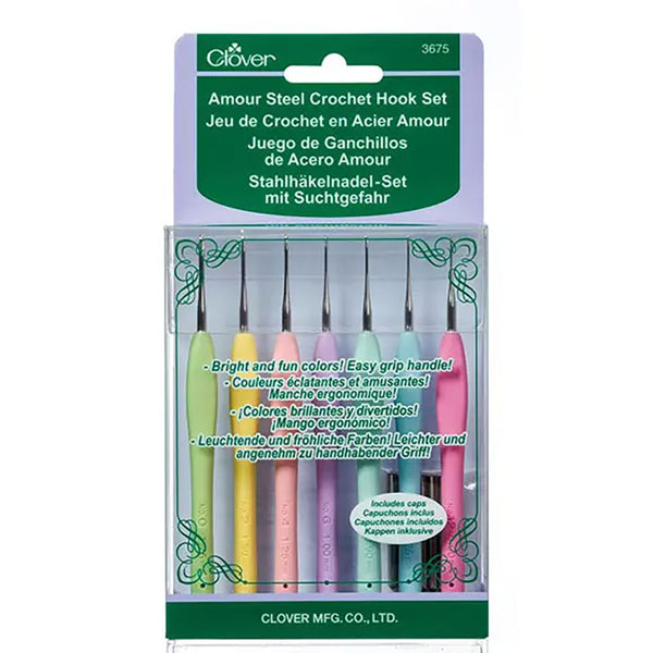 Clover Amour Häkelnadel Set 0,60 mm bis 1,75 mm