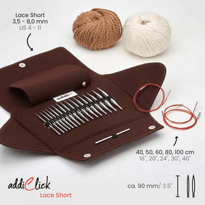 addiAddi Click Lace Rundstricknadel Set 3,50 mm - 8,00 mm