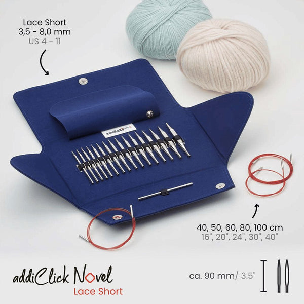 addiAddi Click Novel Lace Short Rundstricknadel Set