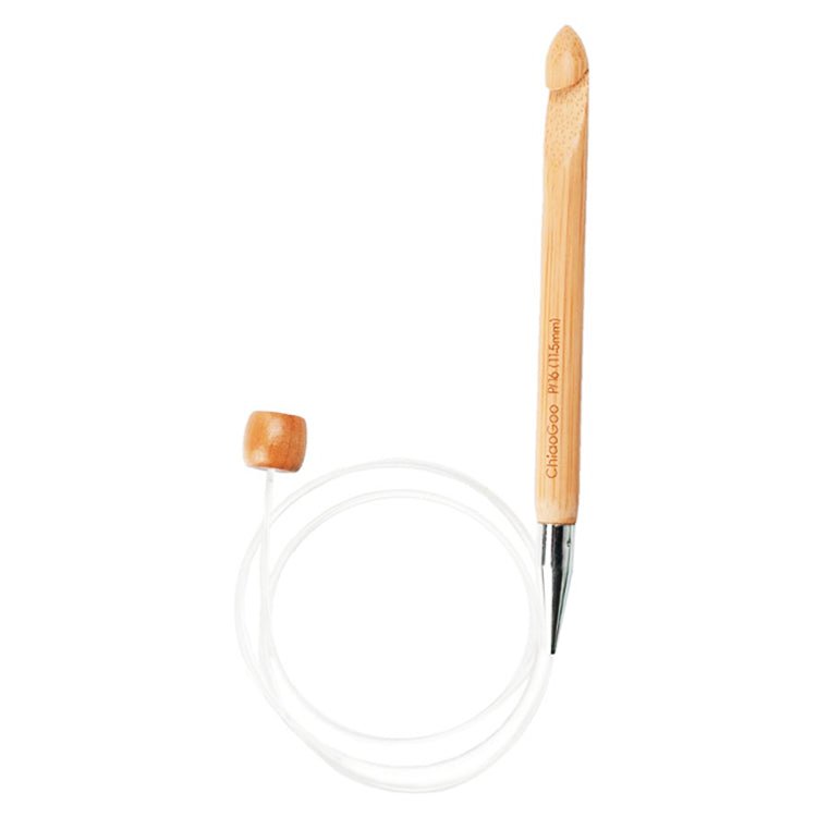 ChiaoGooChiaoGoo Bamboo Häkelnadel Tunesisch Flexibel in verschiedenen Stärken und Längen