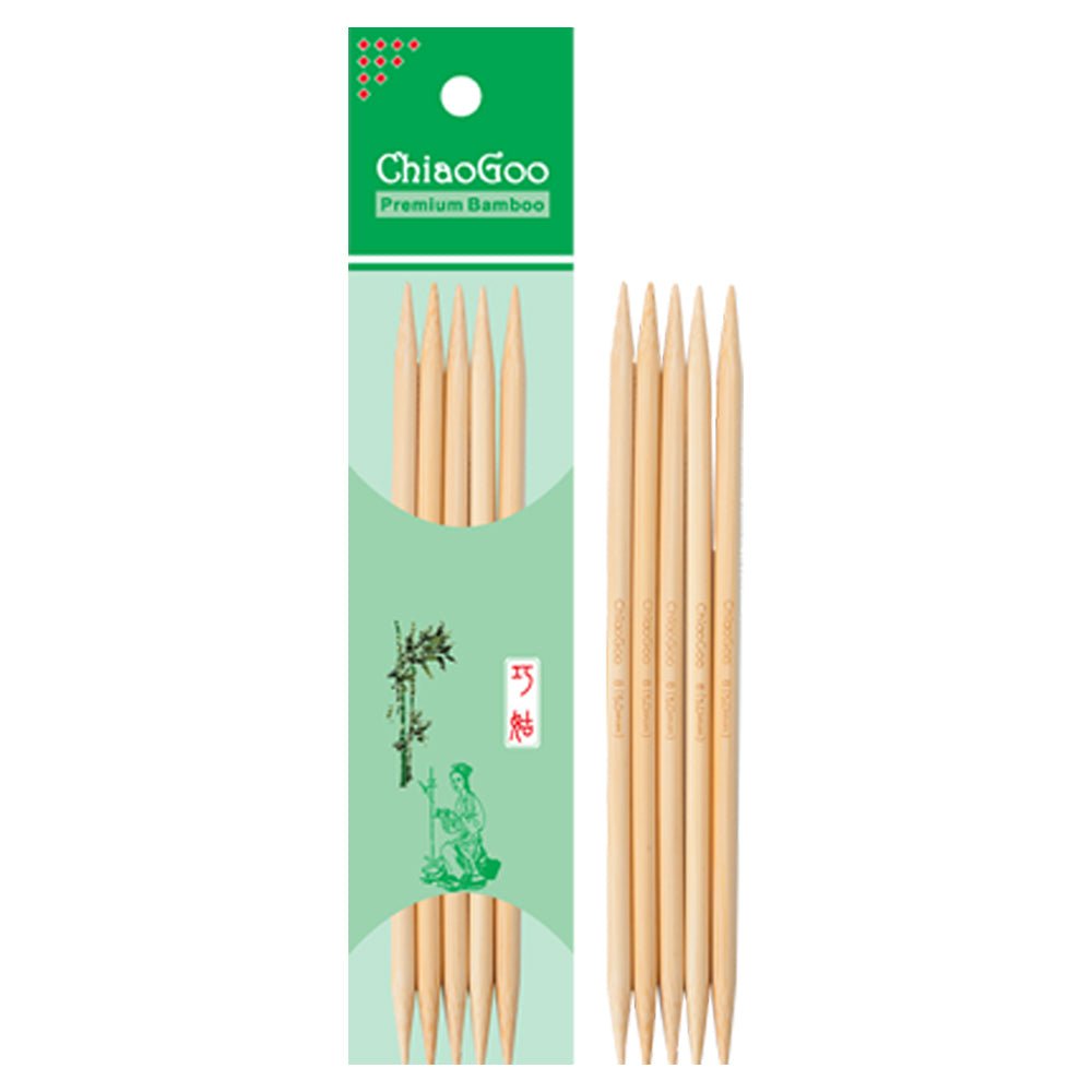 ChiaoGooChiaoGoo Bamboo Natural Nadelspiel in verschiedenen Stärken und Längen