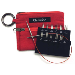 ChiaoGooChiaoGoo Red Twist Shorts Kombipack Nadelspitzen 5+8 cm 2,00 - 3,25 mm