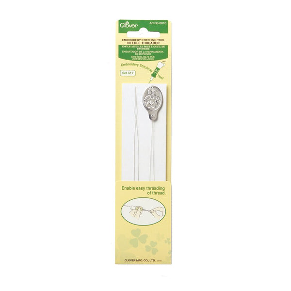 CLOVER MFG. CO., LTD.Clover Einfädelhilfe für Zierstichnadeln in der Farbe grün/gelb