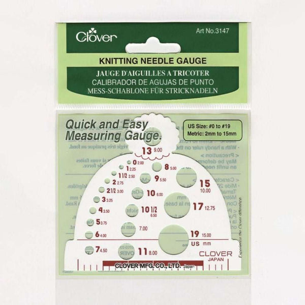 CLOVER MFG. CO., LTD.Clover Mess - Schablone für Stricknadeln