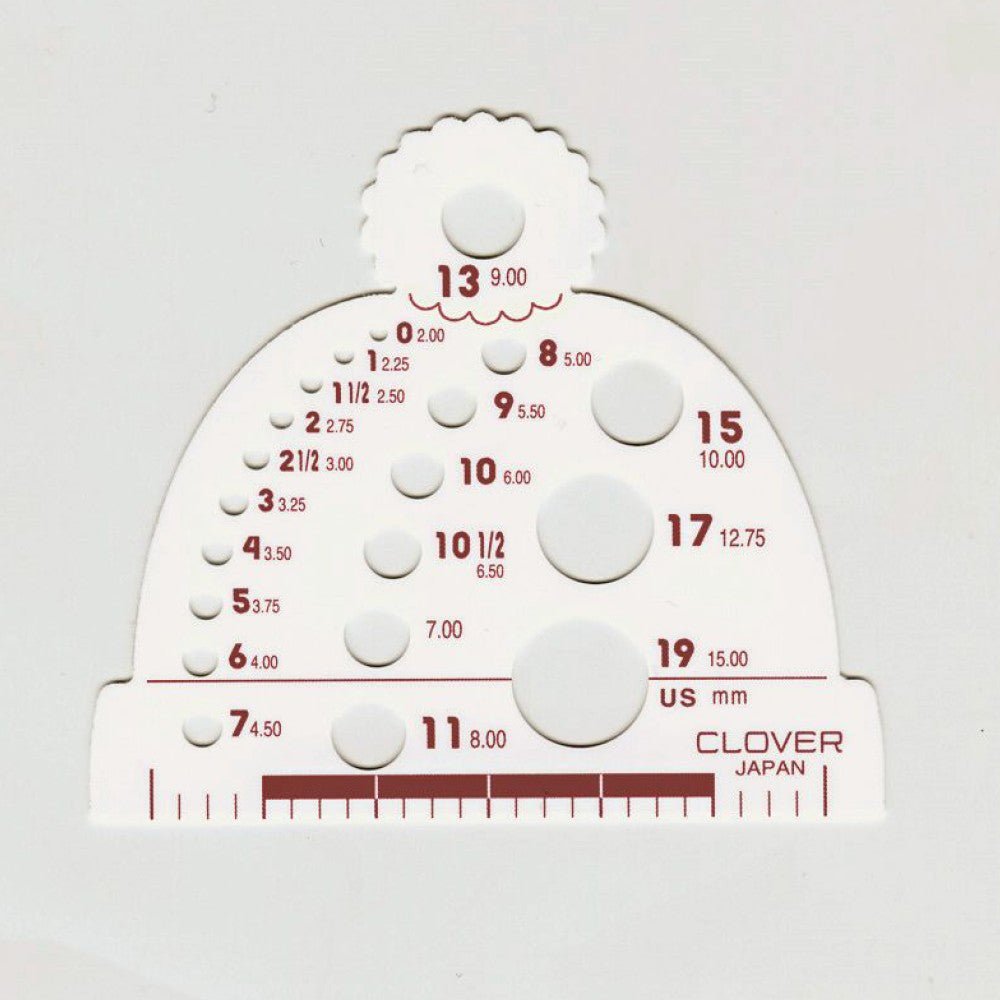 CLOVER MFG. CO., LTD.Clover Mess - Schablone für Stricknadeln