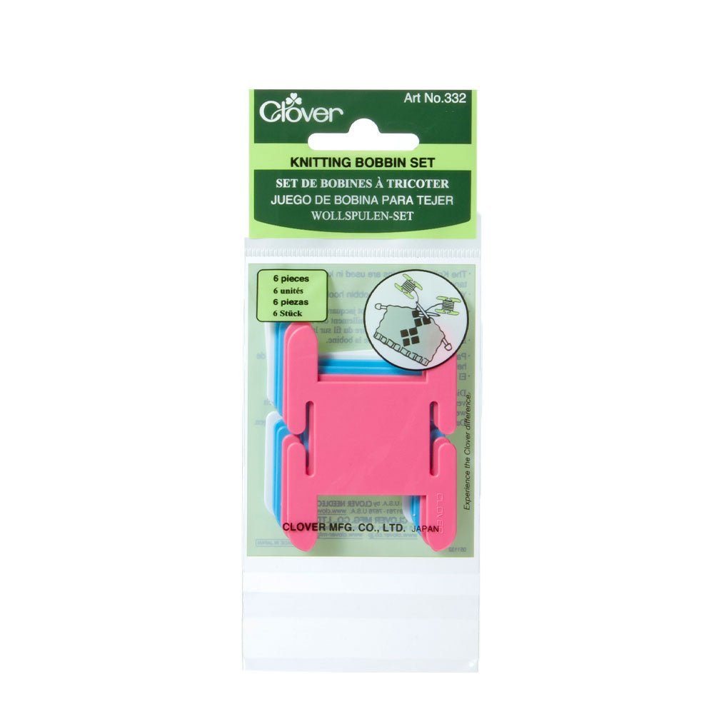 CLOVER MFG. CO., LTD.Clover Wollspulen Set in der Farbe blau und pink 6 Stück