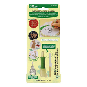 CLOVER MFG. CO., LTD.Clover Zierstichnadel in der Farbe grün/gelb