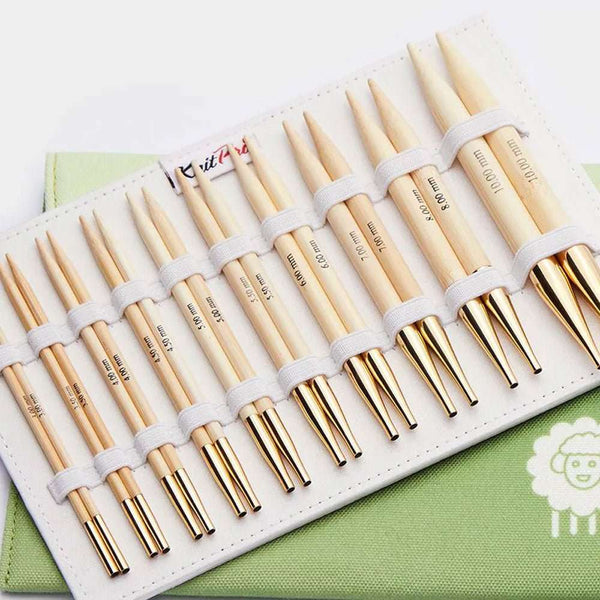 KnitPro InternationalKnitPro Bamboo Deluxe auswechselbare Rundstricknadel Set 3,00 - 10,00 mm