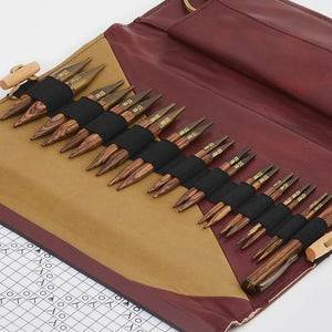 KnitPro InternationalKnitPro Deluxe Set austauschbare Rundstricknadel Set Ginger kurz 3,50 - 12,00 mm