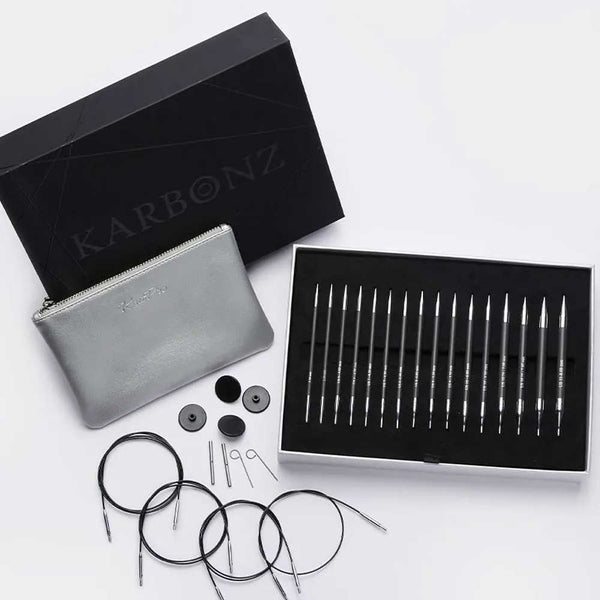 KnitPro InternationalKnitPro Karbonz Deluxe austauschbare Rundstricknadel Set 3,50 - 8,00 mm