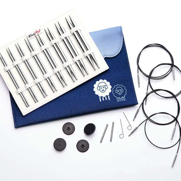 KnitPro InternationalKnitPro Nova Metall Deluxe austauschbare Rundstricknadel Set 3,50 - 8,00 mm